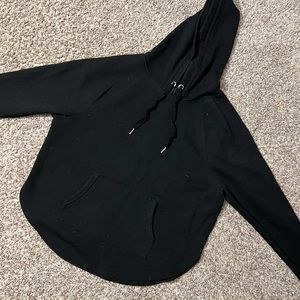 Black Victoria Sport Oversized Hoodie